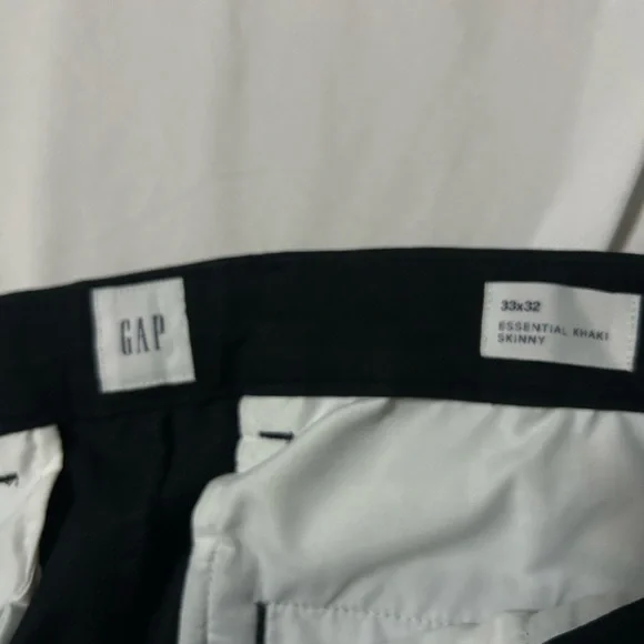 Gap Essential Khaki Skinny Black 33 X 32 Casual Chinos - Picture 5 of 12
